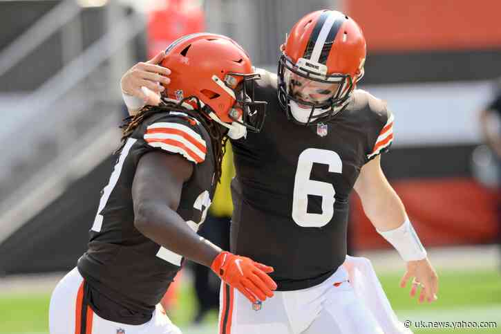 Mayfield, Chubb lead Browns past Washington and over .500
