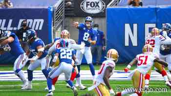 Daniel Jones' turnovers still a problem for Giants in loss to 49ers
