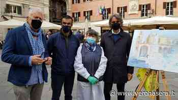 Artisti in giro per la città "armati" di pennello per il concorso "Voria piturar Verona" - VeronaSera
