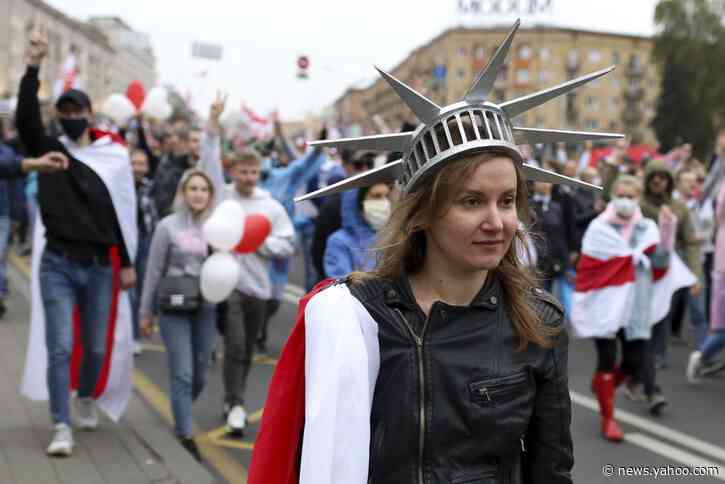 100,000 march in Belarus capital on 50th day of protests