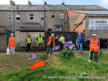 Bike, scooter, wire fencing, tree stump and cricket bat found during Rotary litter pick