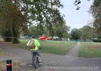 Air ambulance called after motorcyclist crash
