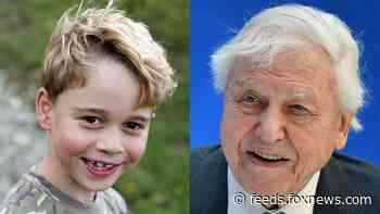 Prince George receives special gift from documentarian David Attenborough in new royal family photos