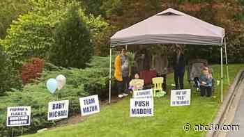 Family awaiting arrival of new baby sets up tailgate outside NC hospital due to COVID-19 admission restrictions