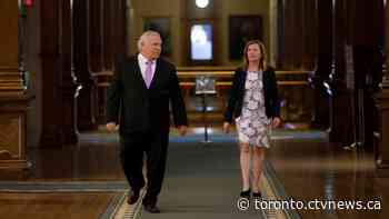Ontario Premier Doug Ford makes an announcement at Queen's Park
