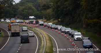 Driver suffers life-threatening injuries after A1 crash in Northumberland
