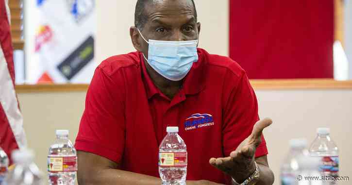 Burgess Owens appears on a QAnon conspiracy theory-linked program