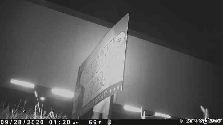 Delaware Republican Group Says Footage Shows Trump 2020 Sign Being Vandalized