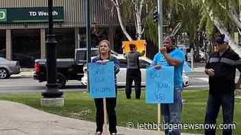 Lethbridge residents protest against unsanctioned drug injection site - Lethbridge News Now