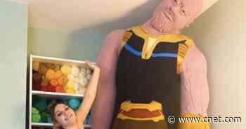 TikTokker knits terrifying, life-sized Thanos from Avengers     - CNET