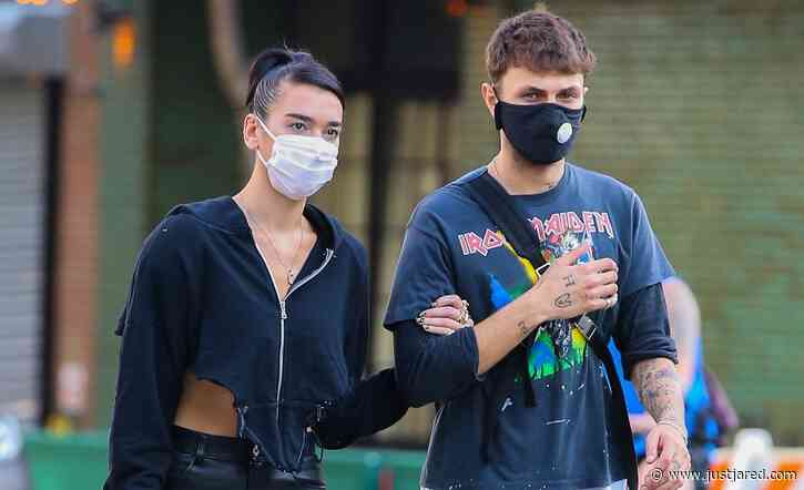 Dua Lipa & Anwar Hadid Walk Arm-in-Arm During Monday Night Date in NYC