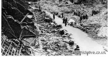 Then and Now: A bombed Whitley Bay street during wartime