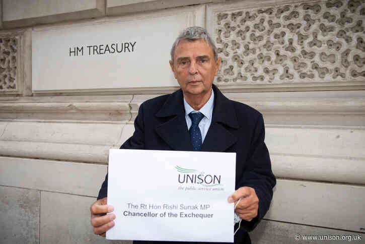 Taking UNISON’s demands to the Treasury