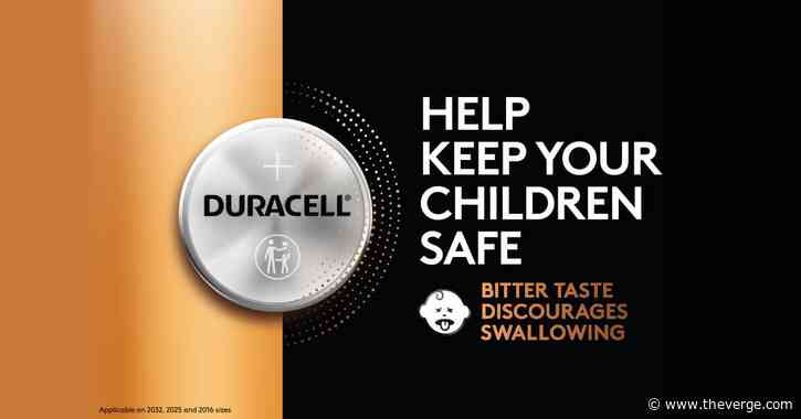 Duracell’s new coin batteries have a bitter coating that makes them taste terrible