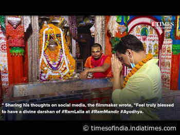 Madhur Bhandarkar's quick visit to Ayodhya