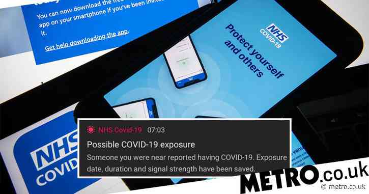 Test and Trace app notifying users of ‘covid exposure’ with no other information