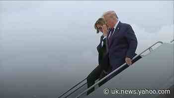 Donald Trump arrives in Ohio ahead of first election debate