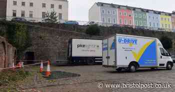 Film crews at Redcliffe Caves for new Netflix series