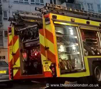Blaze at derelict Ealing Green office put out in hour