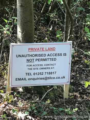 Developer blocks safe access to Grove Park nature reserve