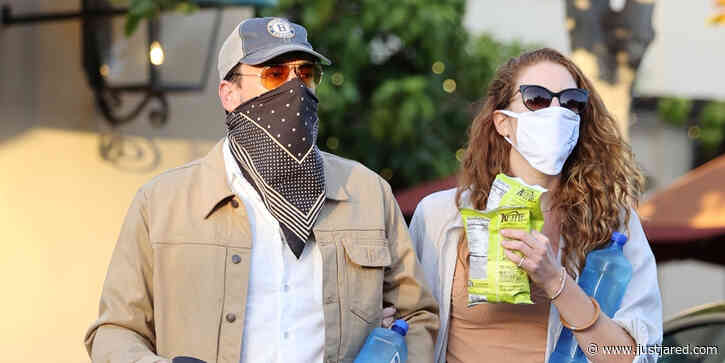 Jon Hamm & Girlfriend Anna Osceola Grab Snacks Arm in Arm Together in LA