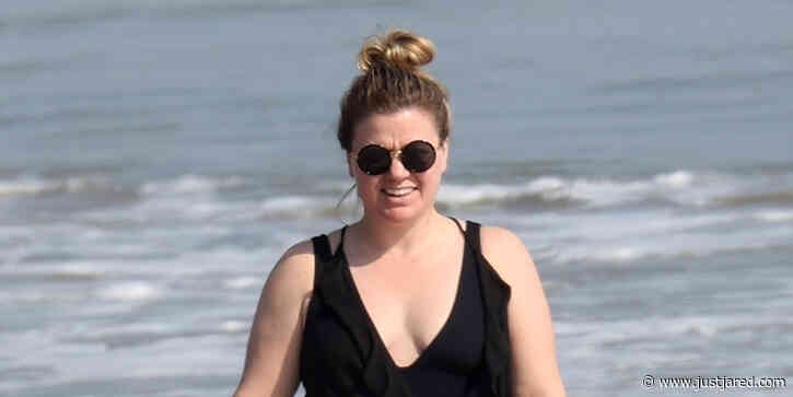 Kelly Clarkson Enjoys a Weekend Getaway at the Beach With Her Friends
