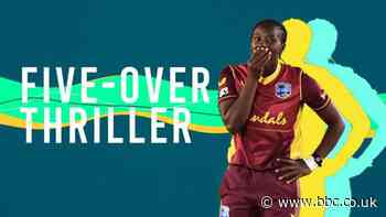 England v West Indies highlights: England edge West Indies in five-over shoot-out