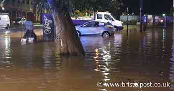 Bristol city centre under water in pictures