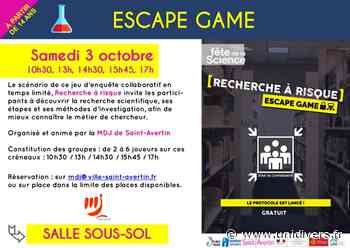 Escape game Médiathèque de Cangé samedi 3 octobre 2020 - Unidivers