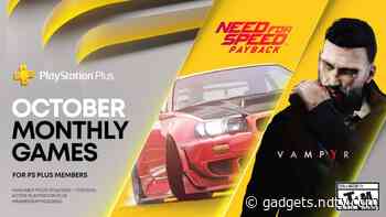 PlayStation Plus Free Games Announced for October: Need for Speed Payback, Vampyr