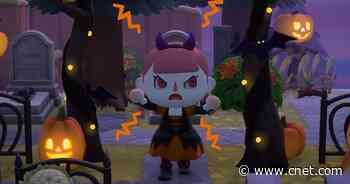 Animal Crossing: New Horizons' spooky Halloween event begins after fall update.     - CNET