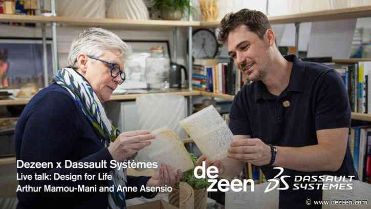 Dassault Systèmes partners with Dezeen for a live talk with Arthur Mamou-Mani