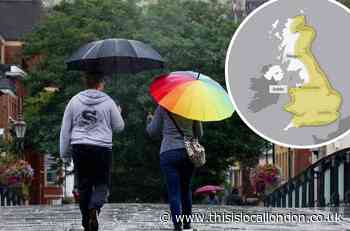 Storm Alex: Yellow warning issued as heavy rain expected