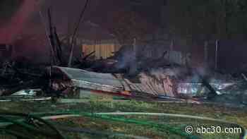 Vacant home in southeast Fresno destroyed by flames