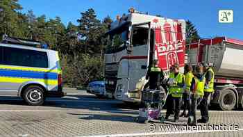Großkontrolle: Polizei stoppt Gefahrgut-Transporter