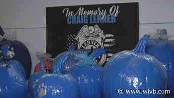 Blue pumpkins are back to benefit BPD K-9 unit and honor memory of Lt. Lehner