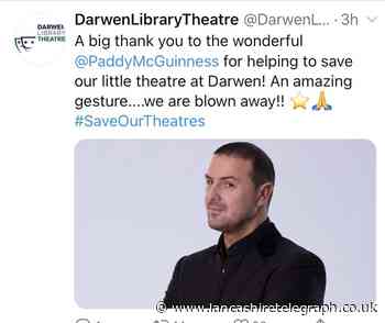 Paddy McGuinness helps save the future of Darwen Library Theatre with cash boost