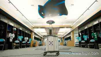 Panthers prepare for fans on Sunday with 'germ-zapping robot'