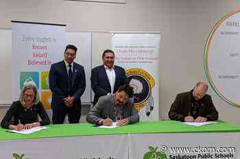 Upgraded partnership unveiled for First Nation's students and Saskatoon Public Schools - CKOM News Talk Sports