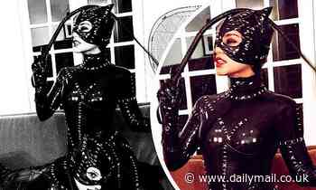 Vanessa Hudgens wears Catwoman costume for Halloween season