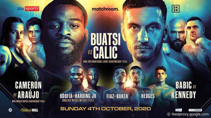Joshua Buatsi vs. Marko Calic – Matchroom transforms Marshall Arena for fight on Sunday