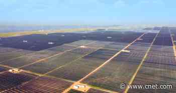 China's biggest ever solar power plant goes live     - CNET