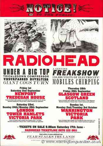 TWENTY YEARS AGO: Radiohead fans share memories of band's big top gigs in Victoria Park - Warrington Guardian