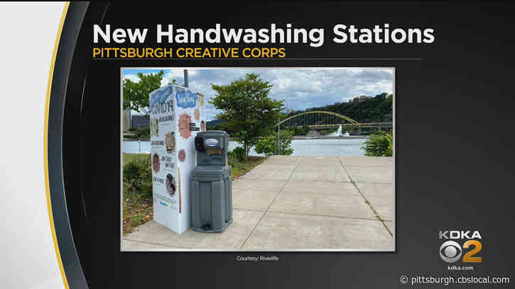 Pittsburgh Creative Corps Installs Hand-Washing Stations To Help Fight COVID-19