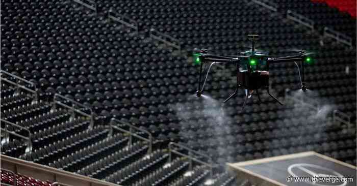 Disinfecting drones will clean Atlanta stadium between events