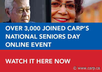 Watch CARP’s National Seniors Day event