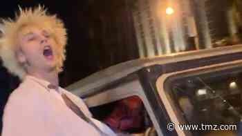 Machine Gun Kelly Gets Too Hyped, Breaks G-Wagon's Windshield