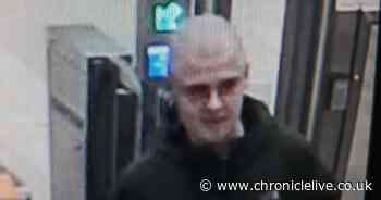 Police release CCTV of man after window kicked out on Metro train