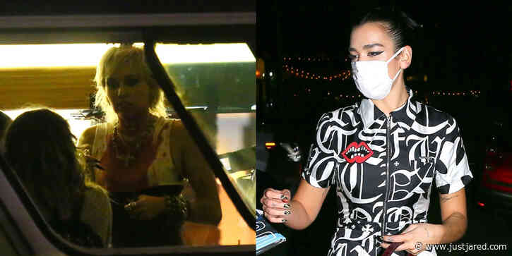 Miley Cyrus Is Covered in Blood While Filming Music Video With Dua Lipa!