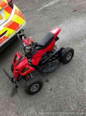 Rossendale: Police confiscate 'accident waiting to happen' quad bike in Bacup